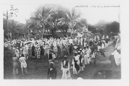 Mayotte fête nationale à Dzaoudzi, 14 juillet 1920